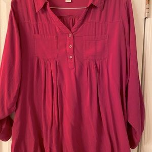Burgundy blouse